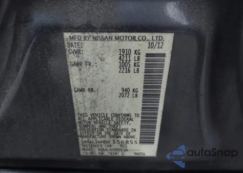 2013 Nissan Altima 2.5 S from USA, damaged, VIN 1N4AL3AP8DC156855